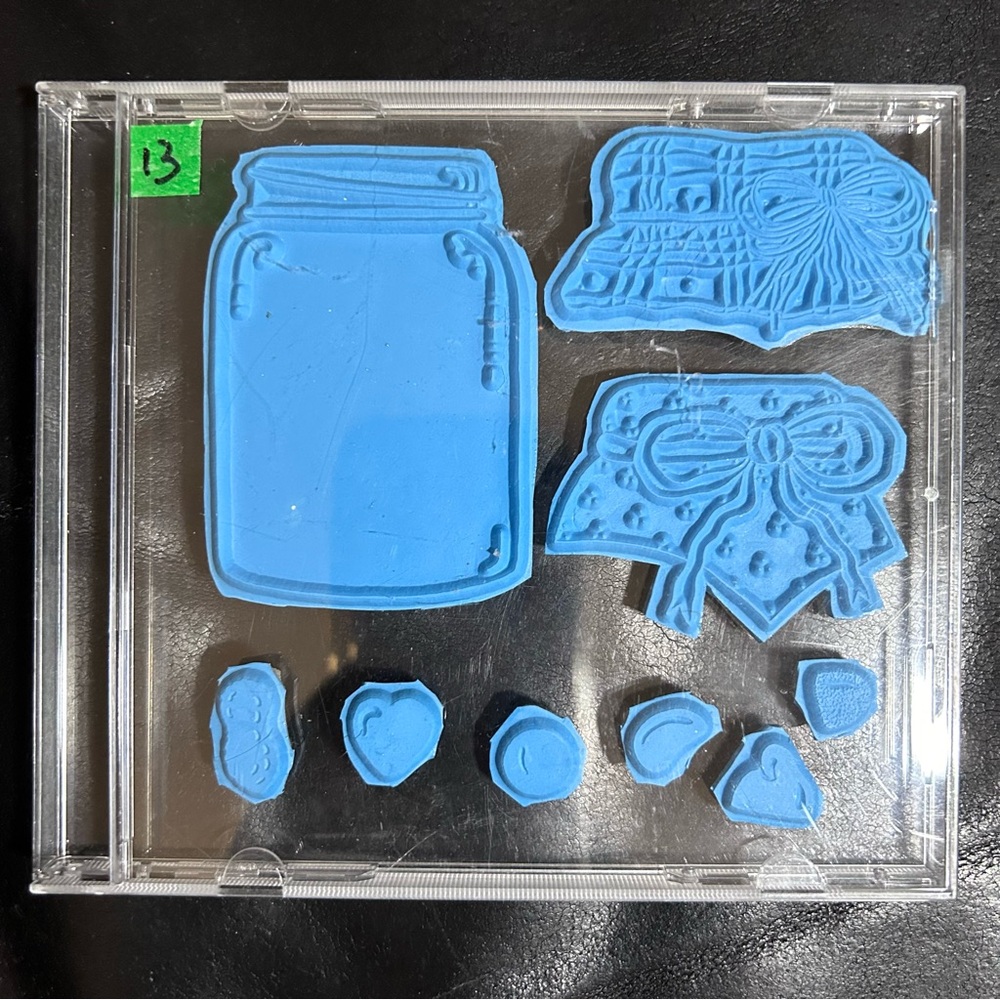 1️⃣3️⃣Cling rubber stamps set #13 - 9 pcs